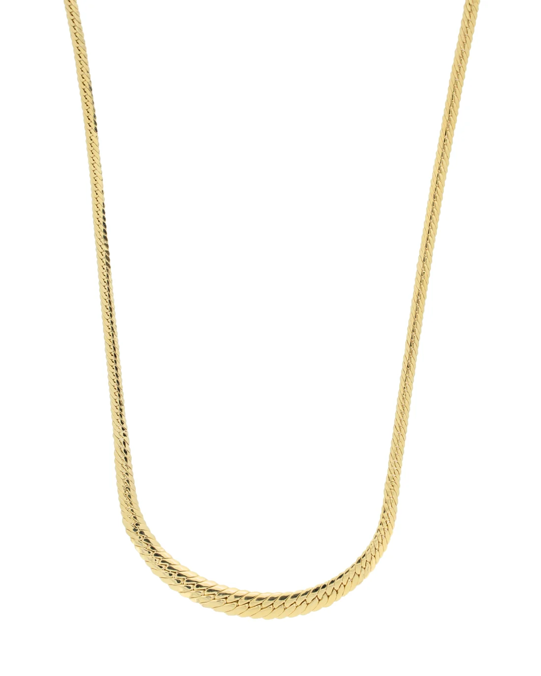9CT Y/G GRAD H.BONE 7.0mm/45cm